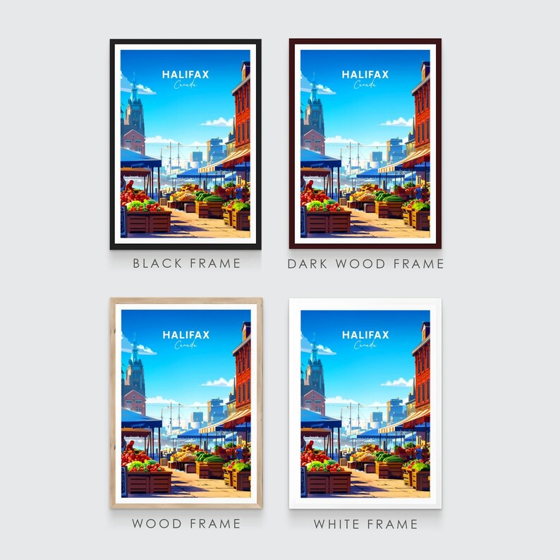Halifax Travel Print Canada Travel Poster, Halifax Poster, Halifax Nova