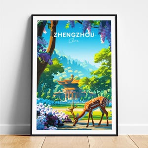 Zhengchui Reisedruck - Chinareiseplakat, Zhengshi-Plakat, Zhengxin-Plakat, personalisiertes Geschenk, Hochzeitsgeschenk, benutzerdefinierter Text