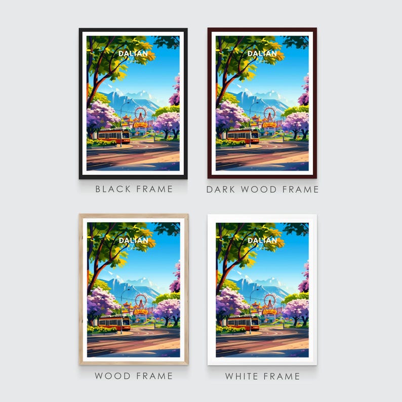 Dalian Travel Print China Travel Poster, Dalian Poster, Dalian China