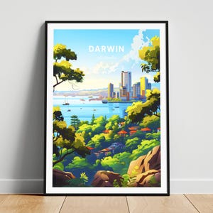 Darwin travel print - Australia travel poster, Darwin poster, Darwin Australia poster, Personalized Gift, Wedding gift, Custom Text