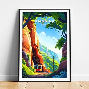 Ioannina travel print - Greece travel poster, Ioannina poster, Ioannina Greece poster, Personalized Gift, Wedding gift, Custom Text