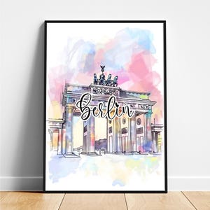 Berlin travel print - Germany travel poster, Berlin poster, Berlin Germany poster, Modern poster