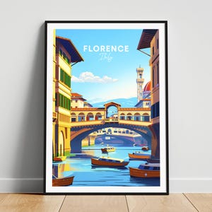 Florenz Reise Druck - Italien Reise Poster, Florenz Poster, Florenz Italien Poster, personalisiertes Geschenk, Hochzeitsgeschenk, individueller Text