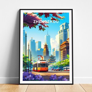 Zhengchui Reisedruck - Chinareiseplakat, Zhengshi-Plakat, Zhengxin-Plakat, personalisiertes Geschenk, Hochzeitsgeschenk, benutzerdefinierter Text