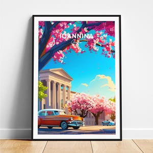 Ioannina travel print - Greece travel poster, Ioannina poster, Ioannina Greece poster, Personalized Gift, Wedding gift, Custom Text
