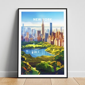 New York City Reise - Kunst, New York City Poster, New York Poster, personalisiertes Geschenk, Hochzeitsgeschenk, USA Wandkunst