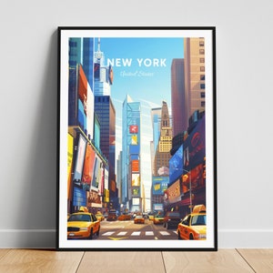 New York City Reise - Kunst, New York City Poster, New York Poster, personalisiertes Geschenk, Hochzeitsgeschenk, USA Wandkunst
