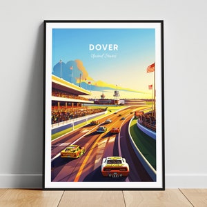Dover travel print - US travel poster, Dover poster, Delaware poster, Personalized Gift, Wedding gift, Custom Text