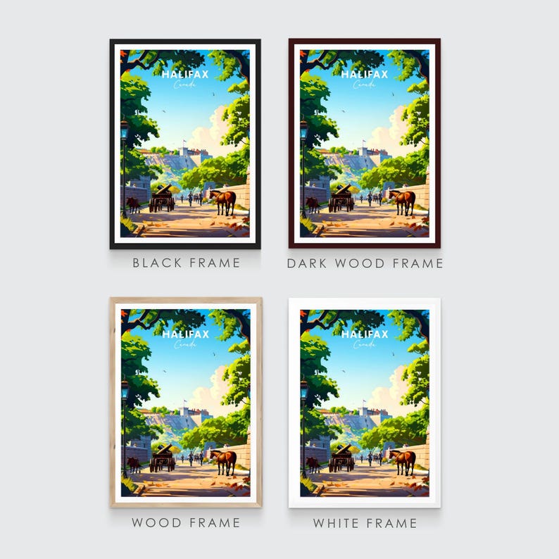 Halifax Travel Print Canada Travel Poster, Halifax Poster, Halifax Nova