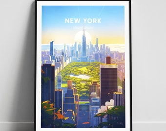 New York City travel print - United States wall art, New York City poster, New York poster, Personalized Gift, Wedding gift, Custom Text