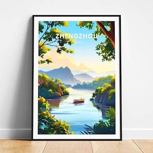 Zhengchui Reisedruck - Chinareiseplakat, Zhengshi-Plakat, Zhengxin-Plakat, personalisiertes Geschenk, Hochzeitsgeschenk, benutzerdefinierter Text