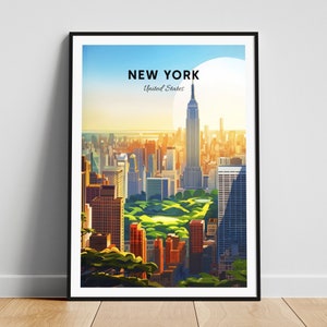 New York City Reise - Kunst, New York City Poster, New York Poster, personalisiertes Geschenk, Hochzeitsgeschenk, USA Wandkunst