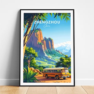 Zhengchui Reisedruck - Chinareiseplakat, Zhengshi-Plakat, Zhengxin-Plakat, personalisiertes Geschenk, Hochzeitsgeschenk, benutzerdefinierter Text