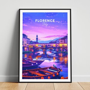 Florenz Reise Druck - Italien Reise Poster, Florenz Poster, Florenz Italien Poster, personalisiertes Geschenk, Hochzeitsgeschenk, individueller Text