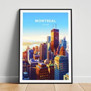 Montreal travel print - Canada travel poster, Montreal poster, Montreal Quebec poster, Personalized Gift, Wedding gift, Custom Text