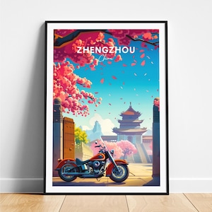 Zhengchui Reisedruck - Chinareiseplakat, Zhengshi-Plakat, Zhengxin-Plakat, personalisiertes Geschenk, Hochzeitsgeschenk, benutzerdefinierter Text