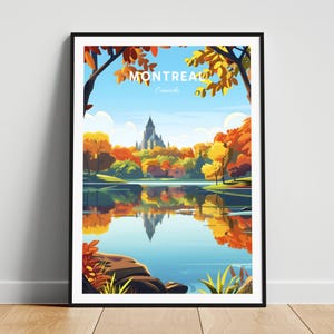 Montreal travel print - Canada travel poster, Montreal poster, Montreal Quebec poster, Personalized Gift, Wedding gift, Custom Text