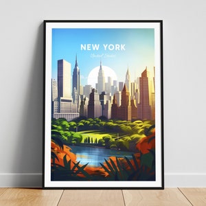 New York City Reise - Kunst, New York City Poster, New York Poster, personalisiertes Geschenk, Hochzeitsgeschenk, USA Wandkunst