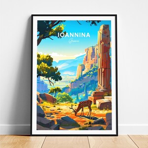 Ioannina travel print - Greece travel poster, Ioannina poster, Ioannina Greece poster, Personalized Gift, Wedding gift, Custom Text