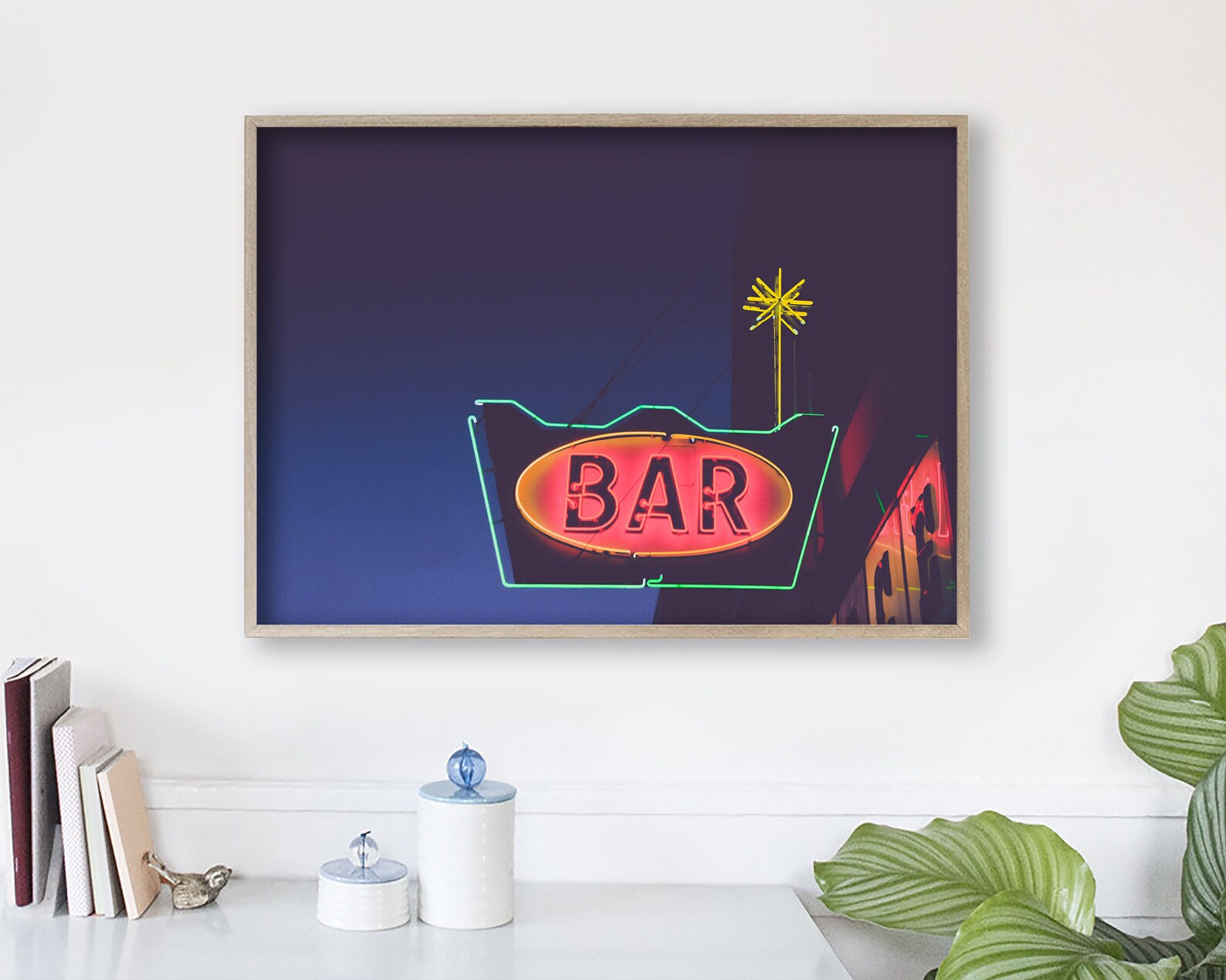 Vintage Neon Sign Wall Art Etsy