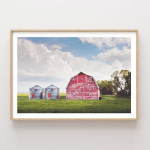 Rustic Red Barn and Countryside Landscape Photography - Western Art - Barn Wall Art - Rustic Prints - Western Wall Art - Americana wall art