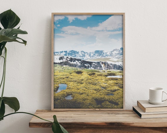 Mountain Wall Art - Landscape Wall Art - Nature Wall Art - Large Wall Art - Living Room Wall Art - Beartooth Mountains - Montana wall art