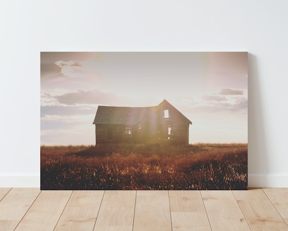 Rustic Landscape Photography Print - Landscape wall art - Abandoned - Americana Wall Art - Farmhouse Decor - Rustic Decor - Western Decor