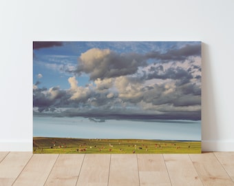 Cows and Countryside Landscape Wall Art | Large wall art | Americana wall art | Nature wall art | Panoramic landscape | Panoramic wall art