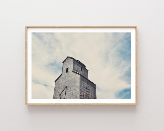 "Standing Tall" - Old Rustic Grain Elevator Western Photography
