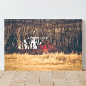 Red Barn and Western Landscape Photography - Western Wall Art - Barn wall art - Large wall art - Barn Print - Americana wall art - rustic
