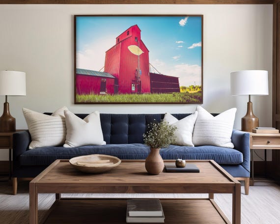 "Telling Old Stories" - Colorful Grain Elevator Western Photography
