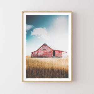 Charming Red Barn Photography - Western wall art - Western Prints - Large wall art - Americana wall art - Rustic Prints - Rustic wall art