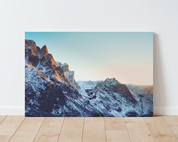 Rugged Mountain Landscape Photography - Landscape Wall Art - Large wall art - Nature wall art - Mountain Wall Art - Panoramic Landscape art