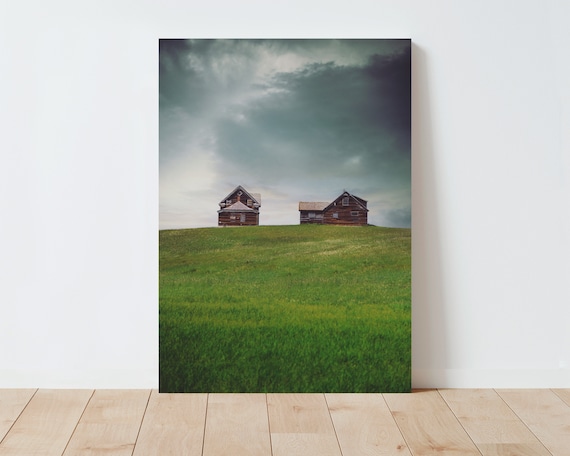 Stormy Landscape Wall Art - Farmhouse Decor - Rustic Decor - Americana wall Art - Large wall art - Living room Wall Art - Western Decor