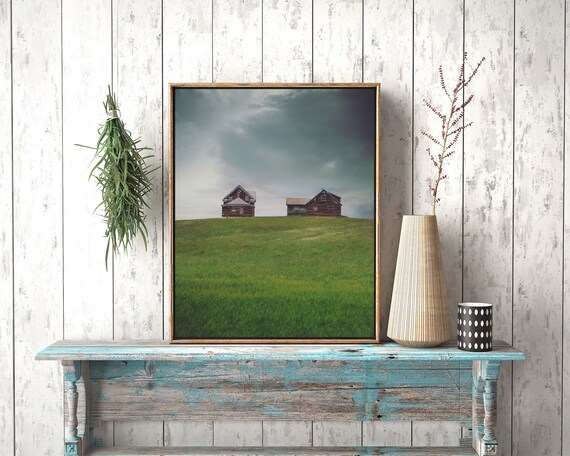Rural Landscape - Abandoned Farmhouses - Landscape Wall Art - Americana wall Art - Large wall art - Living room Wall Art - Nature Wall Art