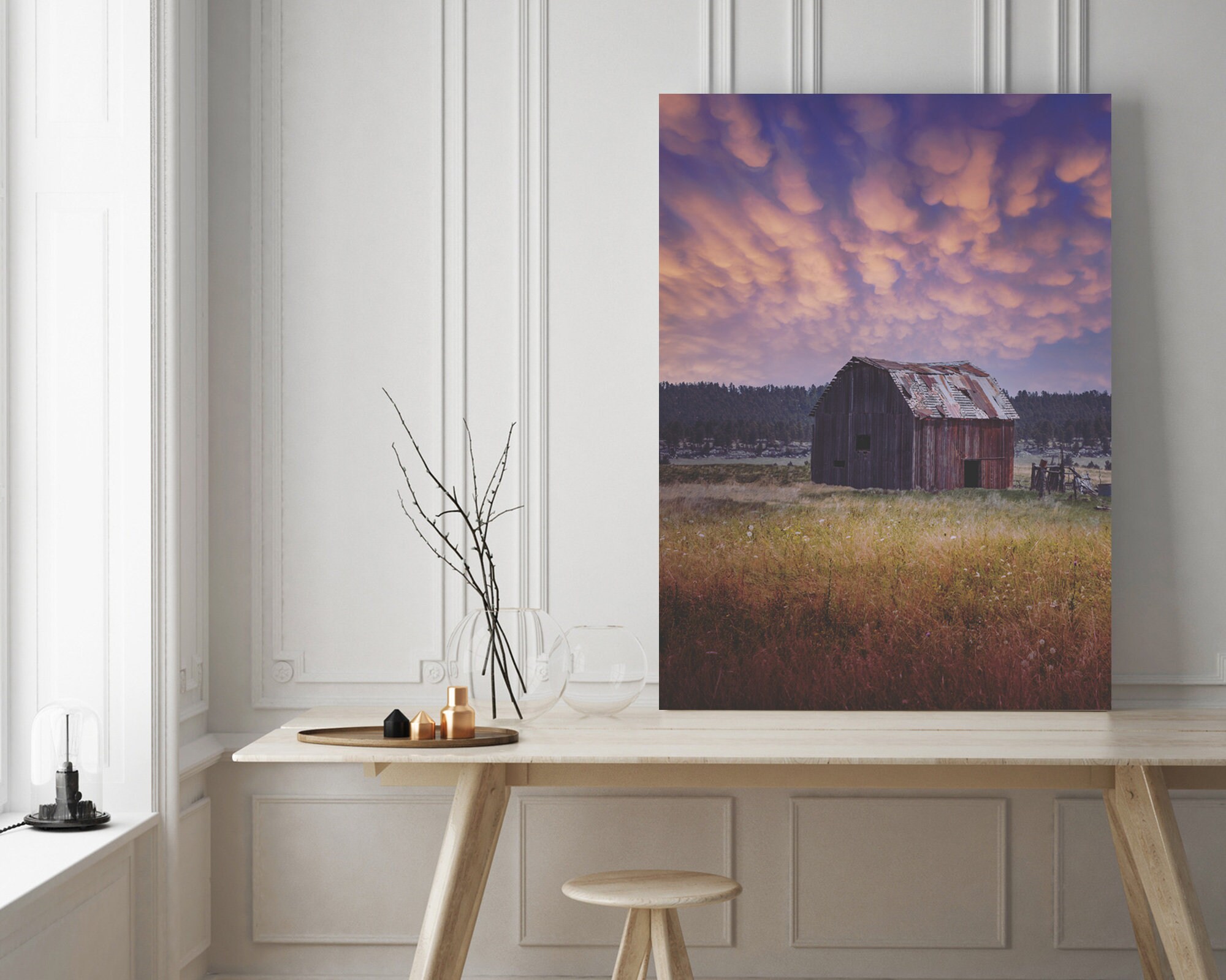 Colorful Landscape Wall Art Barn Photography Farm Sky Storm