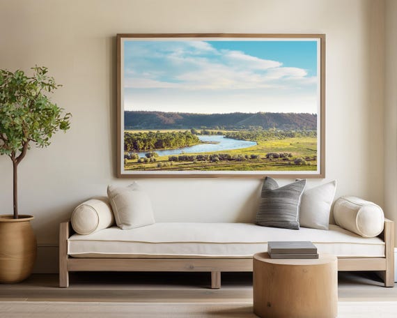 "Yellowstone Valley" - Yellowstone River landscape photography