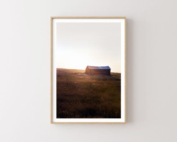 "Dreamer" - Rustic barn western sunset landscape photography