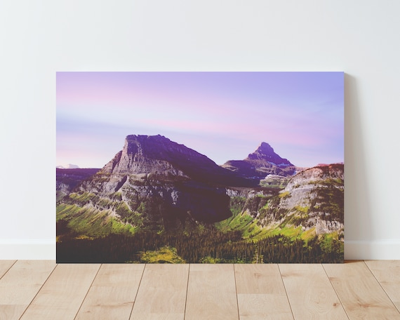 Glacier National Park Photography - Mountain Wall Art - Nature Photography - Large wall art - Panoramic Landscape - Dreamy - Living Room Art