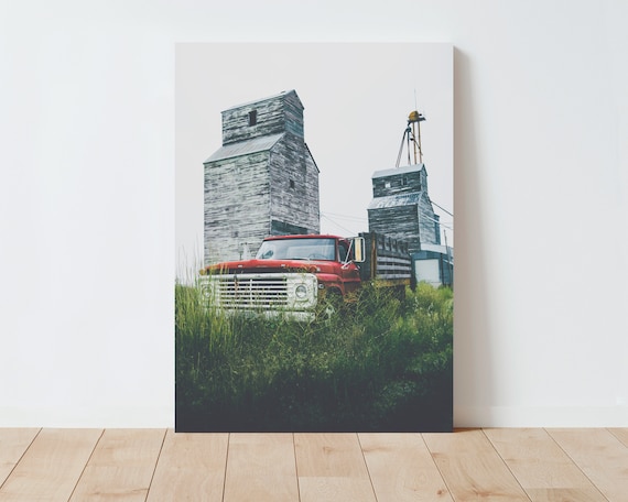 Rustic Decor - Farm Truck - Rustic Decor - Landscape wall art - Large wall art - Farmhouse Decor - Living Room Wall Art - Western Decor