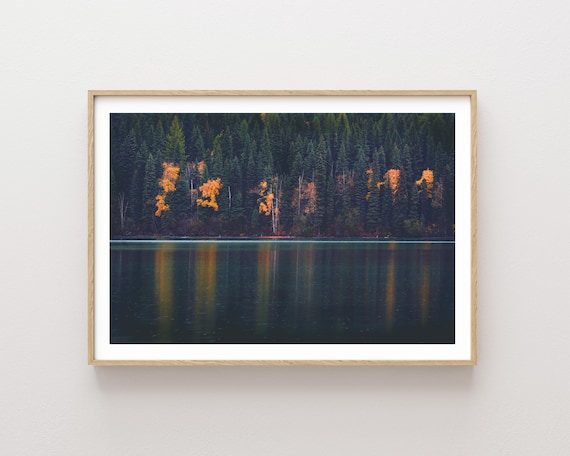 "Reality and Abstraction" - Dreamy Mountain Lake Landscape
