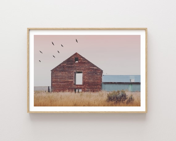 "Wondering" - Rustic Barn and Western Landscape Photography