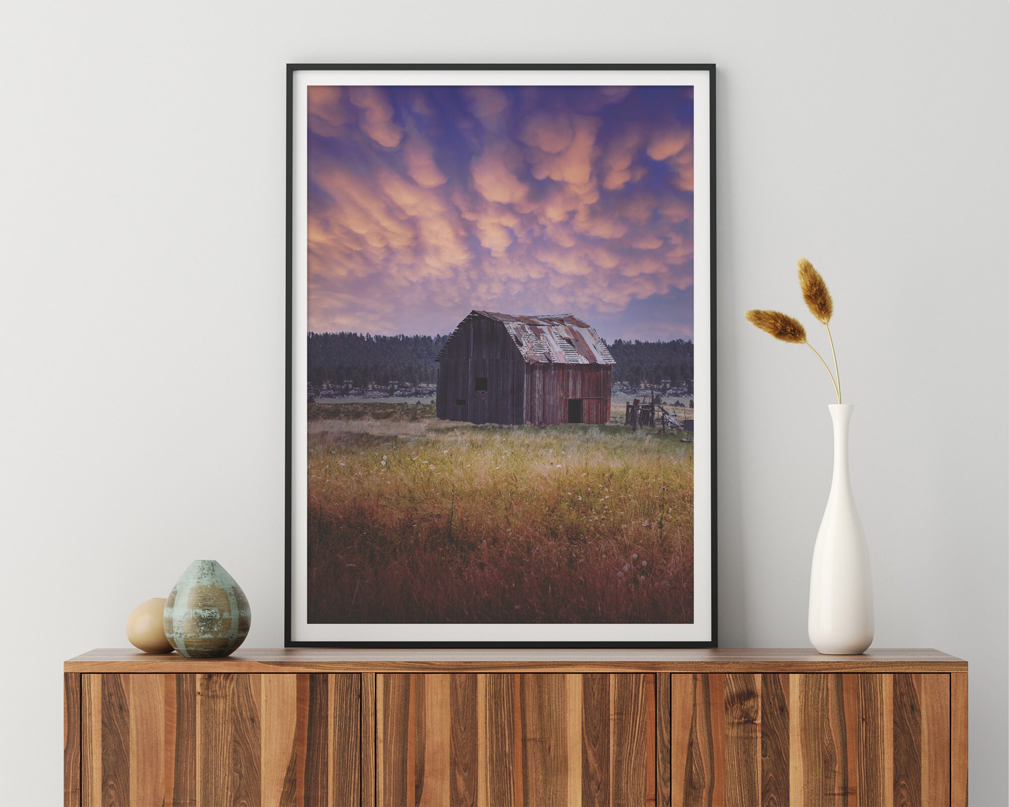 Colorful Landscape Wall Art Barn Photography Farm Sky Storm