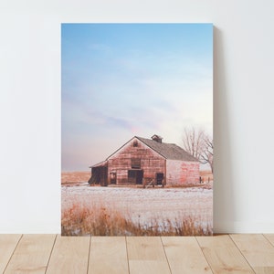 Red Barn and Dreamy Landscape Photography - Western Wall Art - Western Decor - Farmhouse Decor - Barn wall art - Barn Photography - Rustic