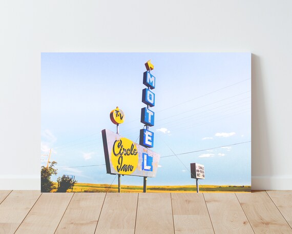 Fine Art Rustic Neon Sign Photography Print - Boho Decor - Retro Sign wall art - Western wall art - Western Decor - Americana - Rustic Decor