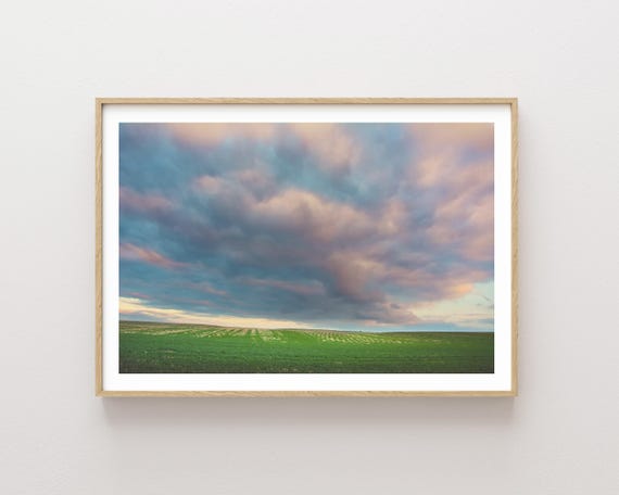 "Watercolor Skies" - Dreamy Storm Clouds Landscape Photography