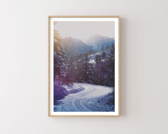 "Into the Mountains" - Fine Art Snowy Mountains Landscape Photography