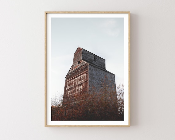 "Occident Flour" - Rustic Western Grain Elevator Photography