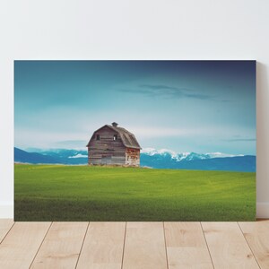 Fine Art Barn and Mountain Landscape Photography - Barn Wall Art - Mountain Wall Art - Western Wall Art - Modern Farmhouse Art - Landscape