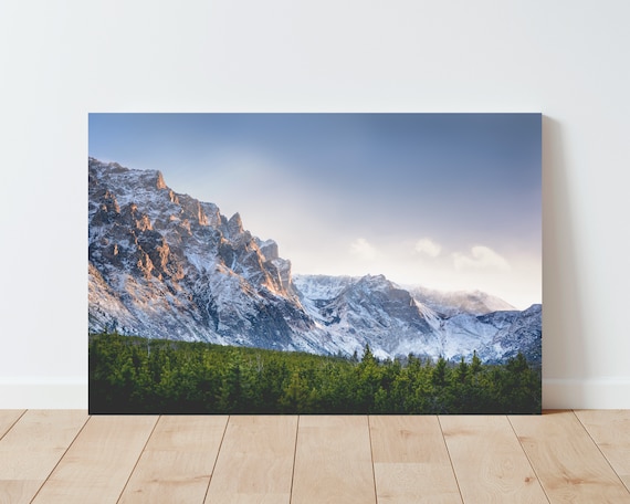 Mountain Landscape Wall Art - Nature Print - Large Wall Art - Panoramic Landscape - Living Room Wall Art - Forest Wall Art - Farmhouse Decor